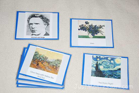 Van Gogh Paintings (MontessoriPrintShop.com)