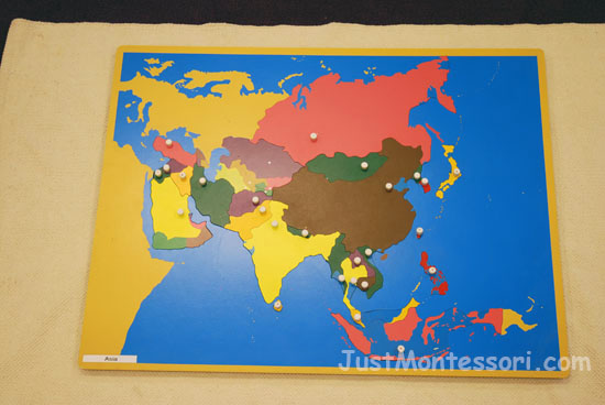 Montessori Map - Asia