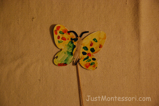 Butterfly Garden Sticks Art