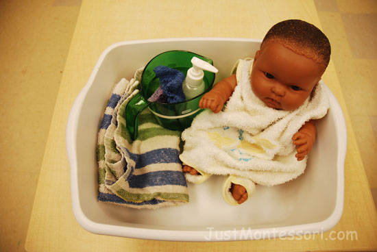 Baby Doll Washing: Practical Life for Toddlers and Preschoolers - Living  Montessori Now