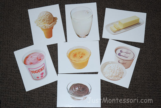 Dairy Food Cards