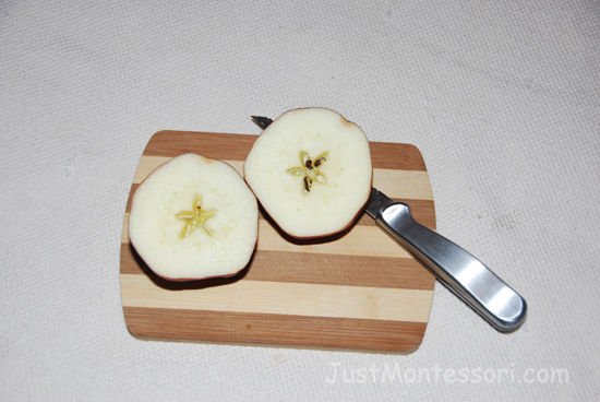 Cut Apple to Show Star Inside