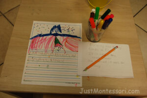 montessori storywriting cards