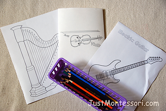 String Instrument Coloring Pages