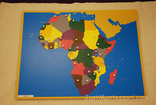 Montessori Africa Map