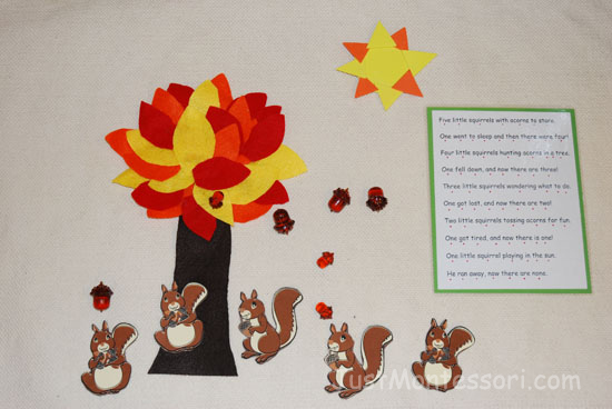 Squirrel Poem for Poem Basket