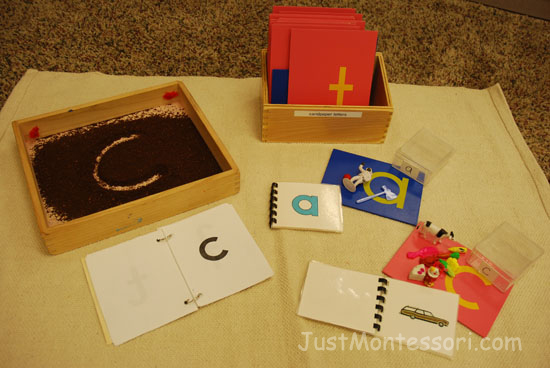 Sound Table Materials for Sandpaper Letter Sounds