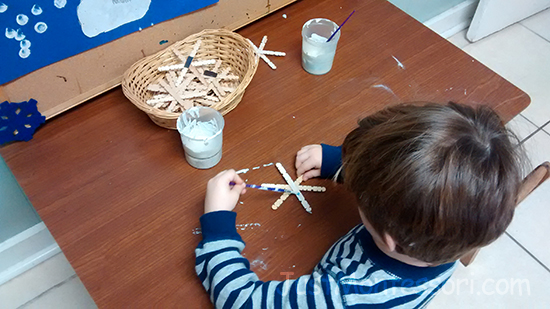 Snowflake Magnet Art