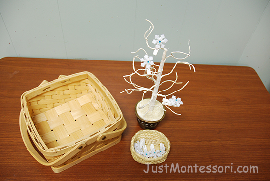 Winter Tree with Snowflake Clothespins